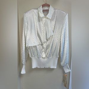 Vintage Castleberry Knit blouse. Rare new with tags.